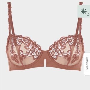 Simone Pérèle Saga Lace Underwire Bra – Mocha Brown – EU 70B / US 32B – Like New
